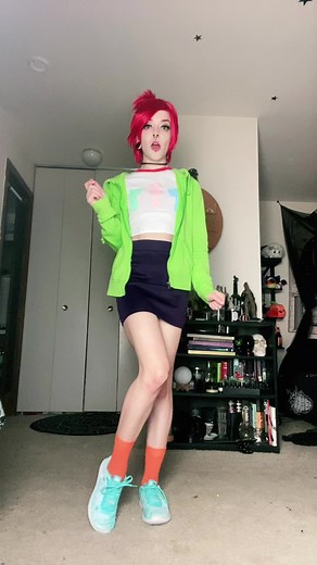 Frankie Foster Cosplay Fun at Home