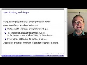 Basics of the Message Passing Interface (MPI) to program distributed memory parallel computers