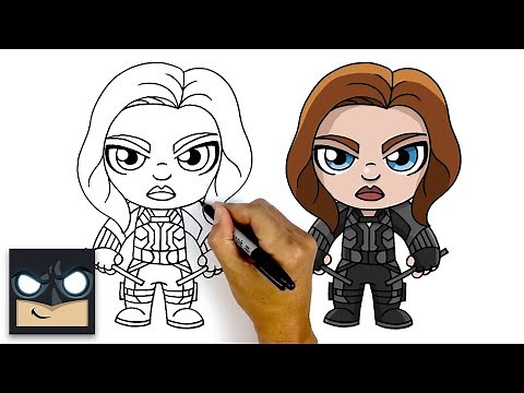 How To Draw Black Widow | Step By Step Tutorial