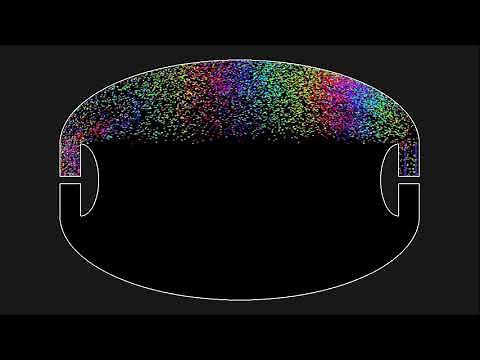 A particle version of Penrose's unilluminable room