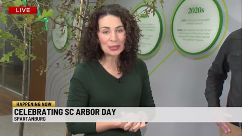 TreesUpstate and partners planting trees to celebrate SC Arbor Day