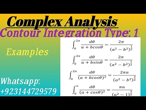 Contour Integration. Type :1 ( Trigonometric Functions) in Complex Analysis.