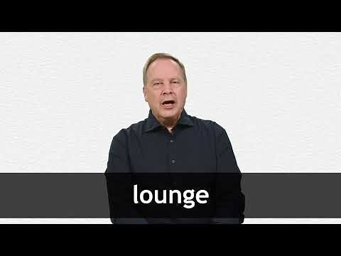 How to pronounce LOUNGE in American English