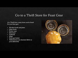 SCA on a Budget for Garb and Feast Gear