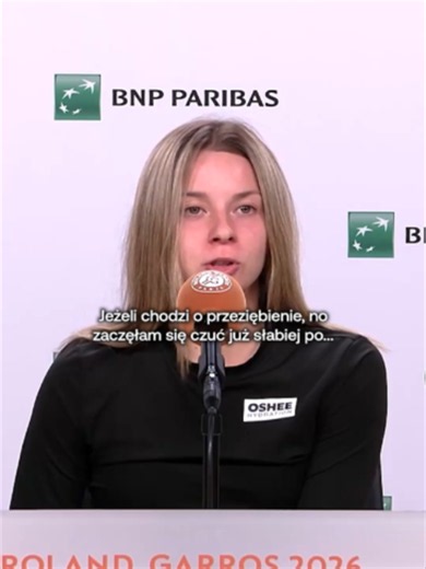 Uff! 😮‍💨 Maja Chwalińska z dnia na dzień czuje się coraz lepiej 🤞 #RolandGarros #RG2026 #tenis #majachwalińska #chwalińska