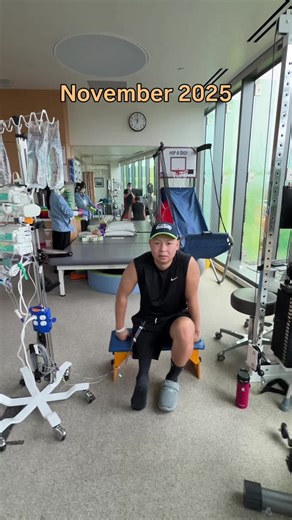 Still a lot of rehab before I can walk on the robot leg. It ain't pretty. But every rep is progress... One step at a time. #cancerfight #osteosarcoma #stillfighting #cancerjourney #prosthetics