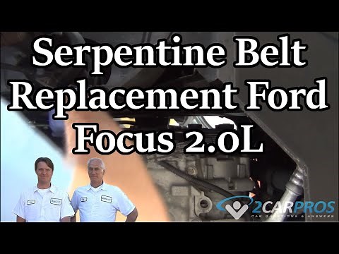HOW TO REPLACE A SERPENTINE BELT !! Ford Focus 2.0L 2005-2007
