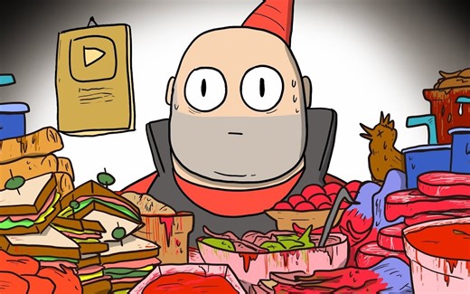 【TF2中字】【沙雕】Heavy成为油管吃播