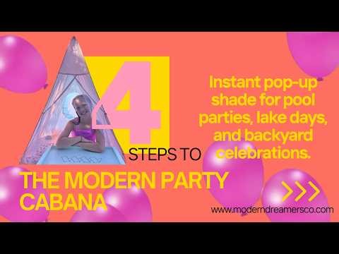 Pool Party Cabana Setup for Girls | Outdoor Birthday & Summer Party Ideas