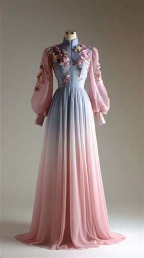 Elegant Western Long Gown | Luxury Modest Dress Design