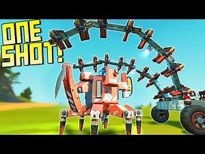 Over-Engineering a 1-Shot Farmbot Destroyer! - Scrap Mechanic Gameplay