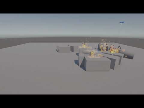 Unity Fire spread simulation gameplay
