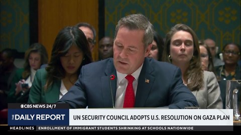 U.N. Security Council adopts U.S. resolution on Gaza plan