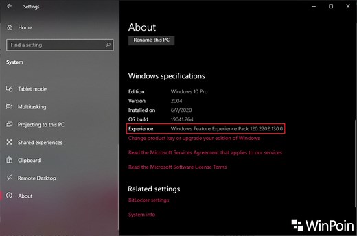 Apa Itu 'Windows Feature Experience Pack' di Windows 10 Versi 2004?