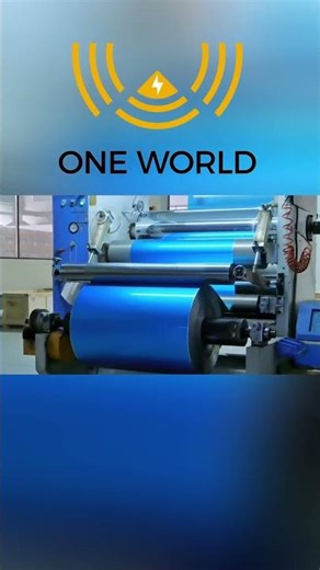 Aluminum Foil Mylar Tape Lamination Process | ONE WORLD Factory 🏭✨