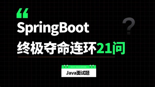 【SpringBoot精选版】别再走弯路了！这绝对是目前B站讲的最好的springboot面试解析，只花一周快速通关springboot|完整版-允许白嫖！！