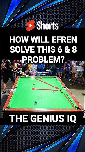 ⭐ Efren Reyes Solves IMPOSSIBLE 2 Big Problems in a Rack | A Genius IQ Solution