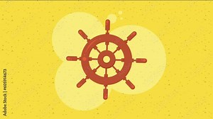 compass guide device nautical animation