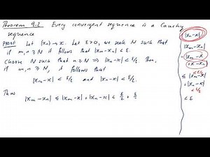 9.1 Cauchy Sequences