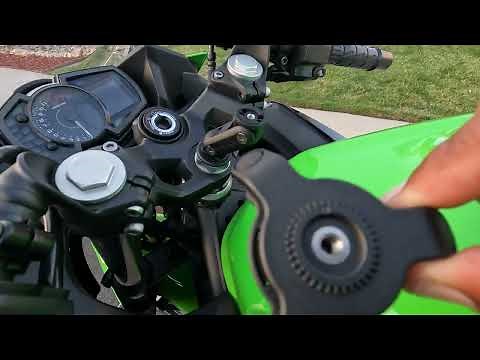 How To Install QuadLock Motorcycle Mount With Vibration Dampener