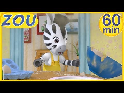 Zou in English 🍳 ZOU HELPS AT HOME 🚿 60 min COMPILATION | Cartoons