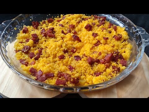 HOW TO MAKE SIMPLE SEASONED COUSCOUS | EASY AND QUICK COUSCOUS FAROFA WITH CALABRESE SAUSAGE AND ...