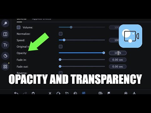 Opacity Slider / Transparent Video Overlays | Movavi Video Editor Plus (2022)