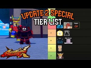 Anime Fighting Simulator X Update 2 Special Tier List! | Best Anime Fighting Simulator X Roblox