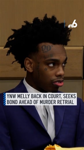 Rapper YNW Melly was in back court as his lawyers tried to convince a judge to issue him a bond so he can get out of jail as he awaits his double murder retrial. Attorneys for Melly, whose real name is Jamell Demons, filed a motion for pre-trial release in March. They alleged that he was being abused at the hands of the Broward County Sheriff’s Office, as the department denied him opportunities to speak to his family and one of his lawyers. More details: http://on.nbc6.com/xtocoOk #ynwmelly #cou
