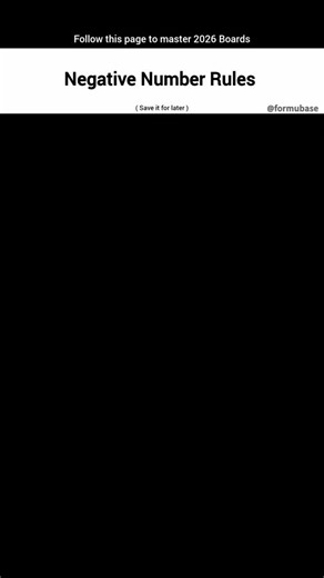 FormuBase | Cheatsheets on Instagram: "Struggling with negative numbers? 🤯📉 Here’s your ultimate cheat sheet to handle them like a pro — add, subtract, multiply, divide ✅ Save this post or follow @formubase for more math clarity & concept breakdowns 🔍 . . #mathconcepts #formubase #mathlearning #studygram #mathtips #studentsuccess #negativenumbers #mathhelp #learnwithformubase #educationhub"