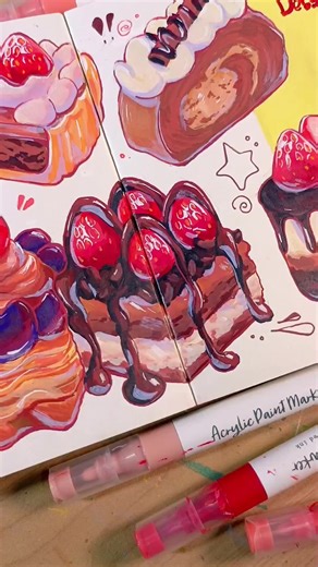 Delicious Chocolate Cake Drawing Tutorial