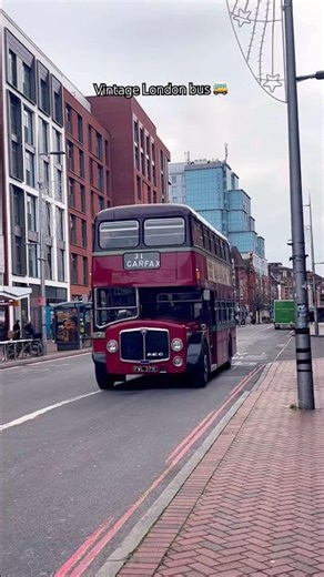 Vintage London bus #vintage #londonbus #london #reading