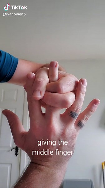 Mesmerizing Optical Illusion: The Ultimate Middle Finger