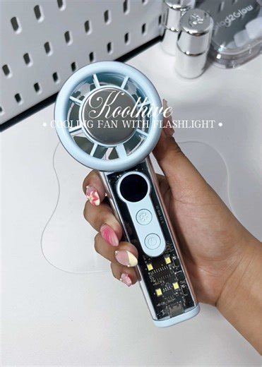 Portable Mini Fan with Flashlight: Stay Cool Anywhere