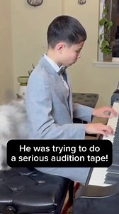 He was trying to do a serious audition tape! | Classical Music Daily