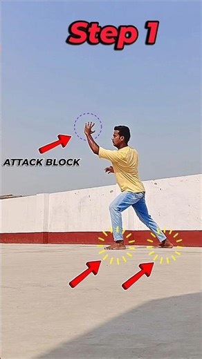 Block & Sweep Kick Tutorial 🔥 Master This Smart Move Fast! #shorts #martialarts