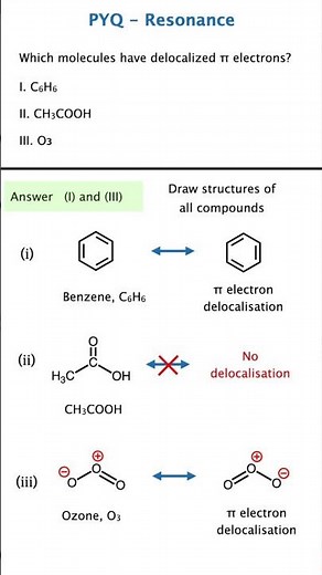 🔥 Resonance Questions Made Easy | Trick short cut problems NEET JEE 😍⚡ Chemistry