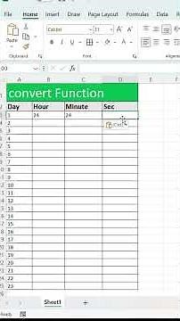 “📅 1 Se 16 Days Conversion Chart — Bilkul Clear! | Days ➡️ Hours | Minutes | Seconds 🔥” #excel