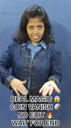 🔥 Real Coin Magic Trick 😱 No Edit Magic #magic #magicshorts #coinvanish #coinmagic