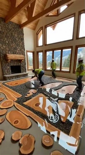Amazing Floor Installation You Should See! #FloorDesign #DIY #HomeRenovation