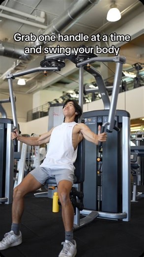 Tyler Pathradecha | Online Fitness Coach on Instagram: "When I do cable flyes, I set the pins to the furthest back settings so l’m able to get a deep stretch on the pecs. With that said, setting up the flyes into position can be a bit sketchy so l recommend grabbing one side at a time and swinging your body weight over. #fitness #gym"