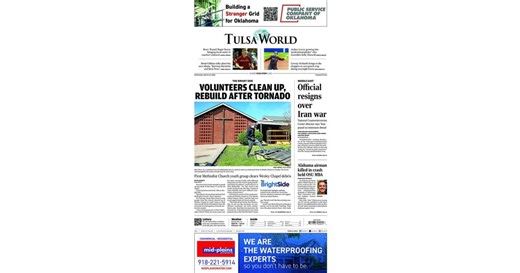 Stories from the front page of today's Tulsa World: March 18, 2026