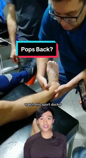 Ankle Dislocation Relocation - Sport Doctor Fixes Dislocated Ankle