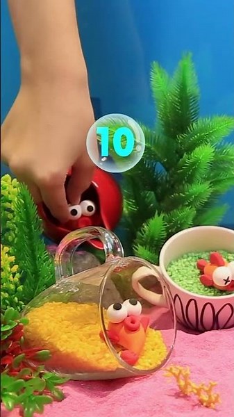 🐟 おさかな10ぴきと すうじのおべんきょう🔢 #shorts