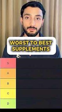 Supplements Tier List: Most Are a Waste of Money