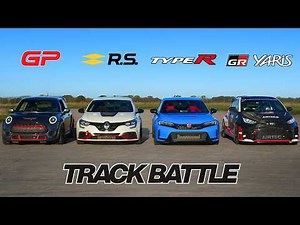 Mini GP3 vs Megane Trophy-R vs Civic Type-R vs GR Yaris: Track Battle