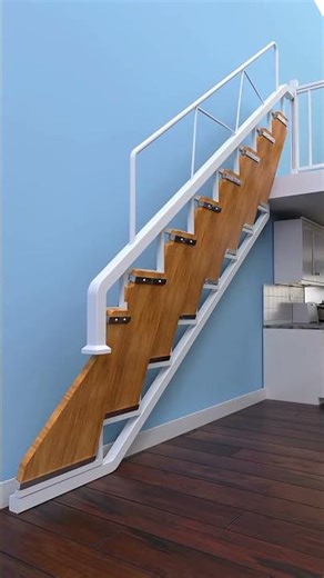 🔧 Genius Foldable Staircase Design Lock & Key Space-Saving Idea 2025 🌿 TutoNest