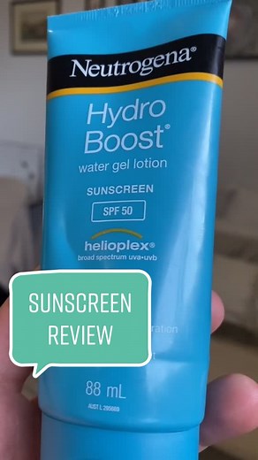 Neutrogena Hydro Boost Sunscreen Review