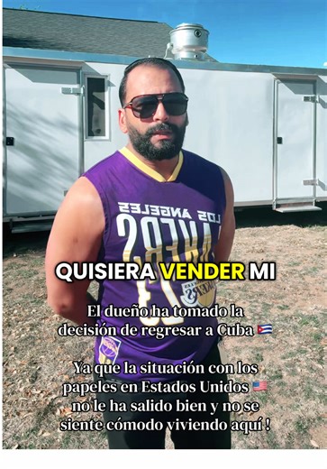 Cubano de Austin Texas está vendiendo su food truck ‘ tráiler de comida , el ha tomado la decisión de regresar a Cuba, ya que la situación con los papeles en Estados Unidos no le ha salido bien y no se siente cómodo viviendo ya aquí. Es una oportunidad para quien quiera emprender o continuar un negocio ya montado 📲!! #austintx #negocios #cubanos #fyp #viralvideo