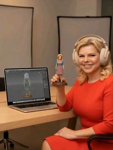“Sculpting Control – Sara Netanyahu Tests Her Digital Twin” 🎧🖥️